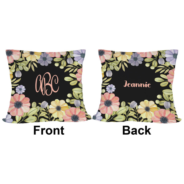Boho Floral Outdoor Pillow - 16x16
