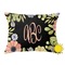 Boho Floral Outdoor Throw Pillow (Rectangular - 20x14)