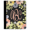 Boho Floral Padfolio Clipboards - Large - FRONT