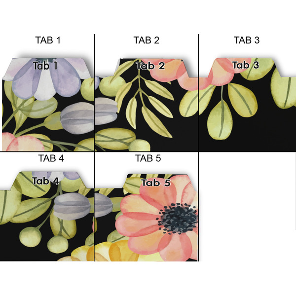 Boho Floral Page Dividers - Set of 5 - Approval