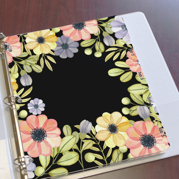 Boho Floral Page Dividers - Set of 5 - In Context