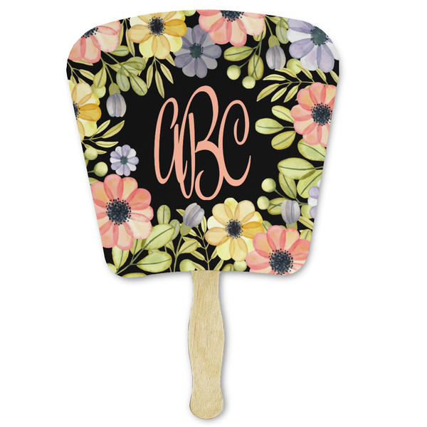 Custom Boho Floral Paper Fan (Personalized)