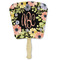 Boho Floral Paper Fan (Personalized)