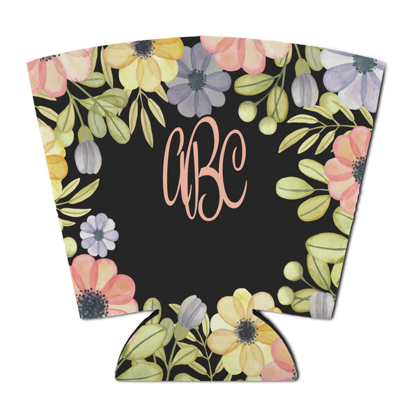 Custom Boho Floral Party Cup Sleeve - with Bottom (Personalized)