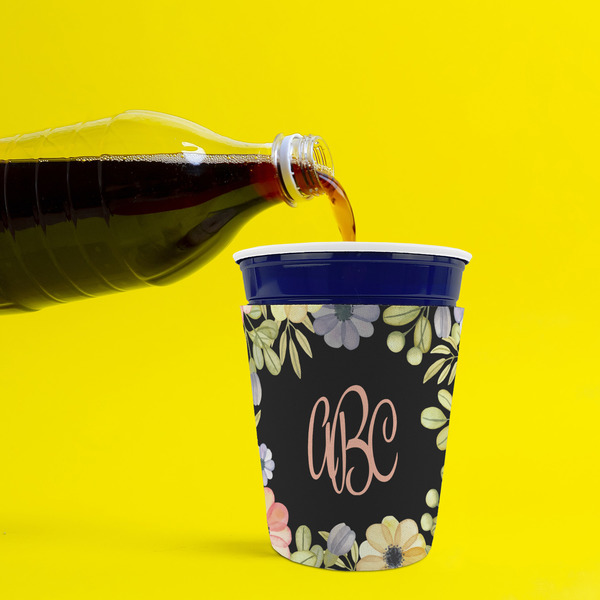 Boho Floral Party Cup Sleeves - without bottom - Lifestyle