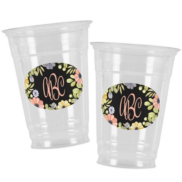 Boho Floral Party Cups - 16oz - Alt View