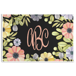 Boho Floral Disposable Paper Placemats (Personalized)