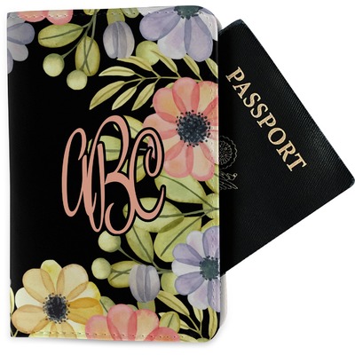 Boho Floral Passport Holder - Fabric (Personalized)