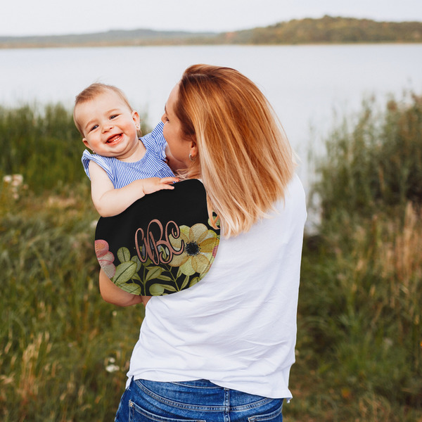 Boho Floral Peanut Shaped Burp - Lifestyle