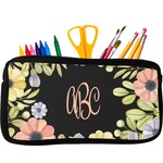 Boho Floral Neoprene Pencil Case (Personalized)