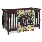 Boho Floral Baby Blanket (Personalized)