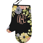 Boho Floral Left Oven Mitt (Personalized)