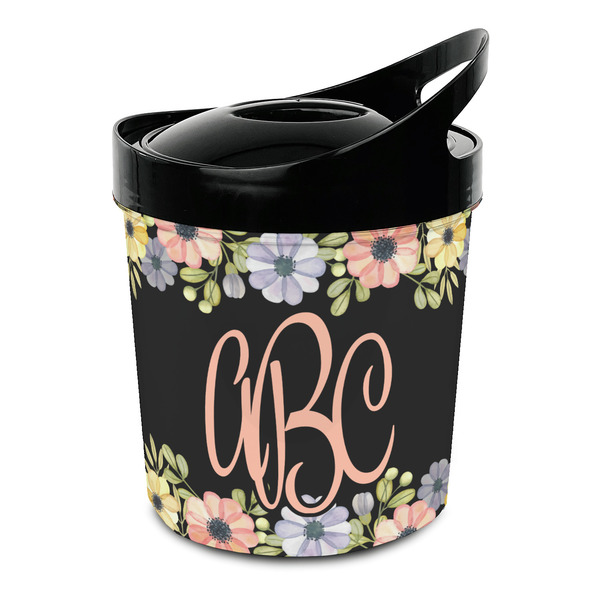 Custom Boho Floral Plastic Ice Bucket (Personalized)