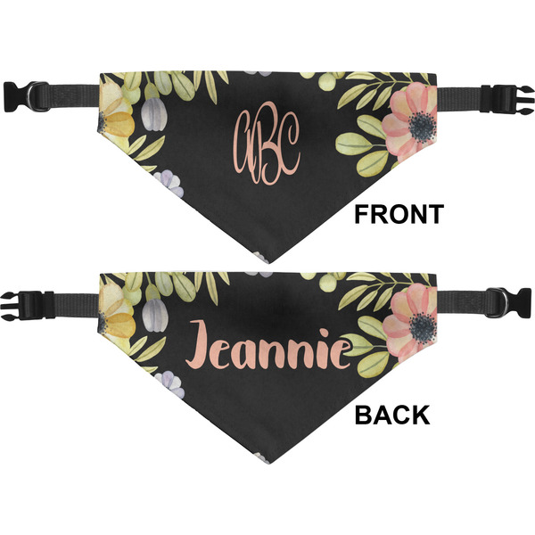 Boho Floral Pet Bandana Approval