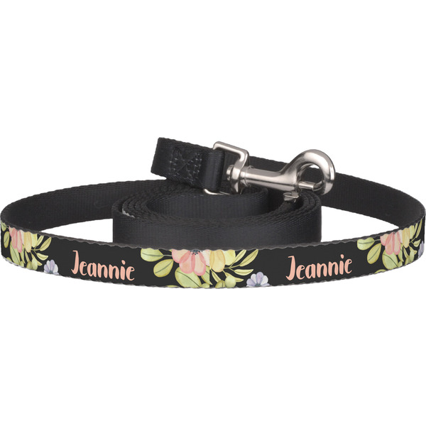 Custom Boho Floral Dog Leash (Personalized)