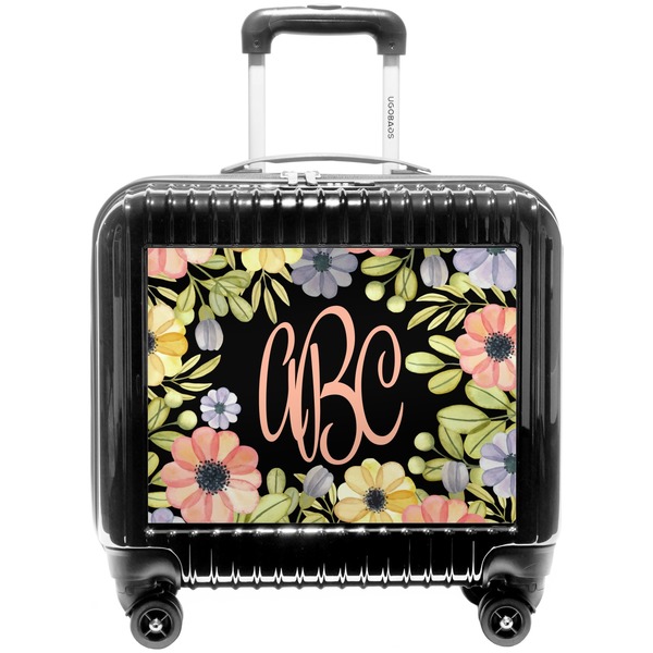 Custom Boho Floral Pilot / Flight Suitcase (Personalized)