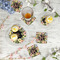 Boho Floral Plastic Party Appetizer & Dessert Plates - In Context