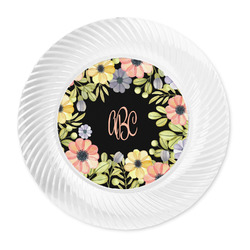 Boho Floral Plastic Party Dinner Plates - 10" (Personalized)