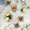 Boho Floral Plastic Party Dinner Plates - In Context