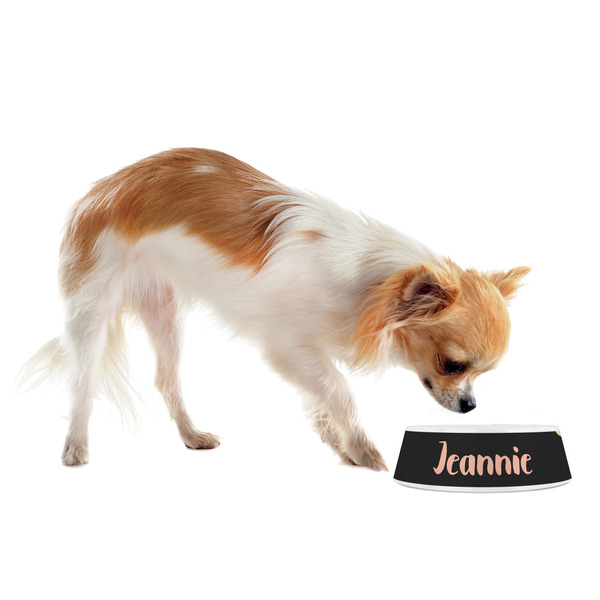 Boho Floral Plastic Pet Bowls - Small - LIFESTYLE