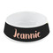 Boho Floral Plastic Dog Bowl - Small (Personalized)