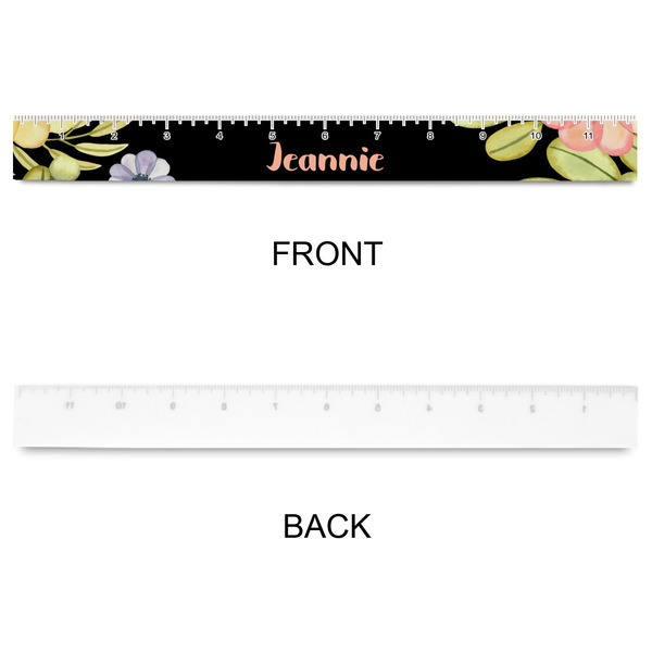 Boho Floral Plastic Ruler - 12" - APPROVAL