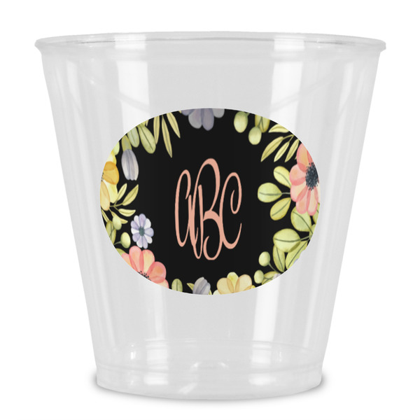 Custom Boho Floral Plastic Shot Glass (Personalized)