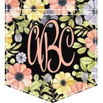 Boho Floral Iron On Faux Pocket (Personalized)