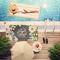 Boho Floral Pool Towel Lifestyle