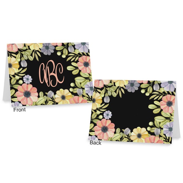 Boho Floral Postcard - Front and Back