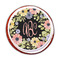 Boho Floral Printed Icing Circle - Medium - On Cookie