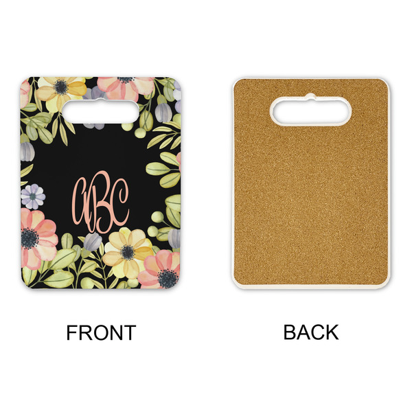 Boho Floral Rectangle Trivet with Handle - APPROVAL