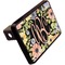 Boho Floral Rectangular Car Hitch Cover w/ FRP Insert (Angle View)