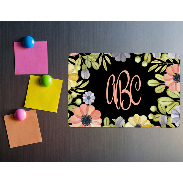 Boho Floral Rectangular Fridge Magnet - LIFESTYLE
