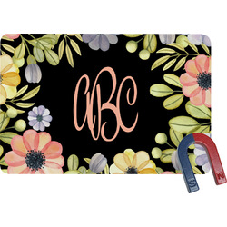 Boho Floral Rectangular Fridge Magnet (Personalized)