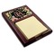Boho Floral Red Mahogany Sticky Note Holder (Personalized)