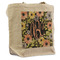 Boho Floral Reusable Cotton Grocery Bag - Front View