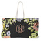 Boho Floral Large Tote Bag with Rope Handles (Personalized)
