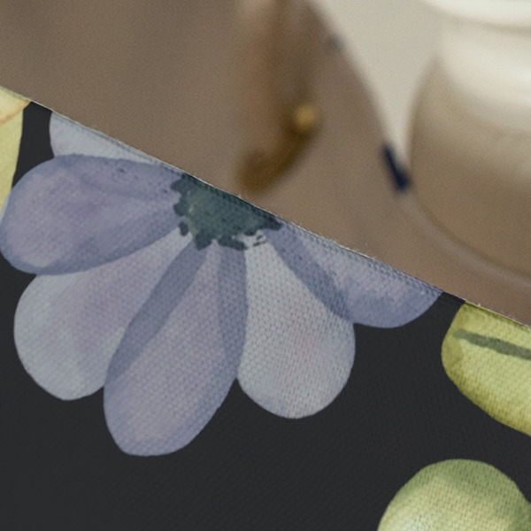 Boho Floral Large Rope Tote - Close Up View