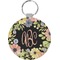Boho Floral Round Keychain (Personalized)