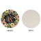 Boho Floral Round Linen Placemats - APPROVAL (single sided)