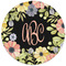 Boho Floral Round Mousepad - APPROVAL