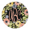 Boho Floral Round Paper Coaster - Approval
