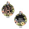 Boho Floral Round Pet ID Tag - Large - Approval