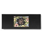 Boho Floral Rubber Bar Mat (Personalized)