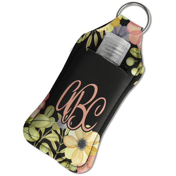Boho Floral Sanitizer Holder Keychain - Large in Case