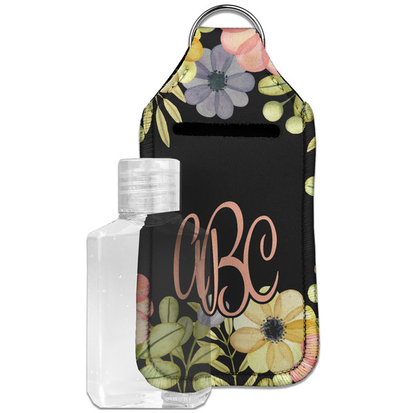Custom Boho Floral Hand Sanitizer & Keychain Holder - Large (Personalized)