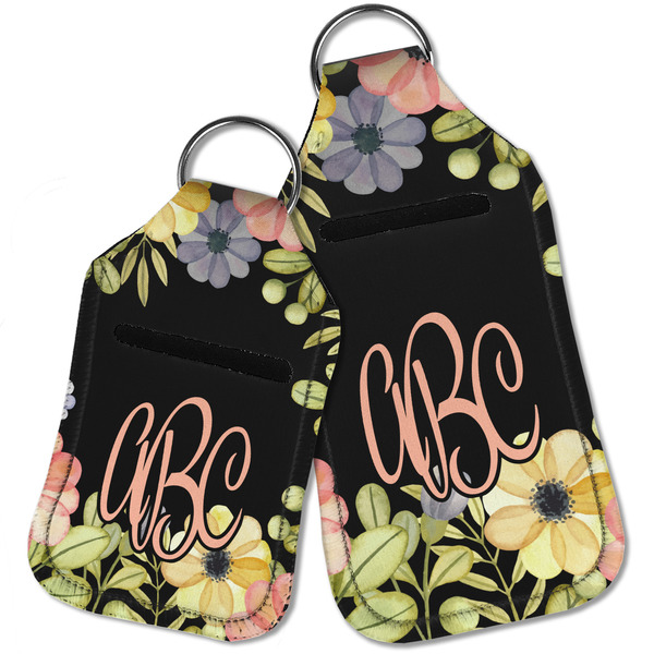 Boho Floral Sanitizer Holder Keychain - Parent Main