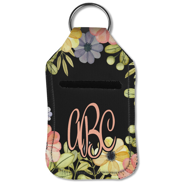 Boho Floral Sanitizer Holder Keychain - Small (Front Flat)