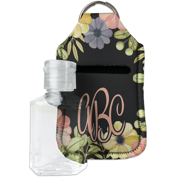 Custom Boho Floral Hand Sanitizer & Keychain Holder - Small (Personalized)